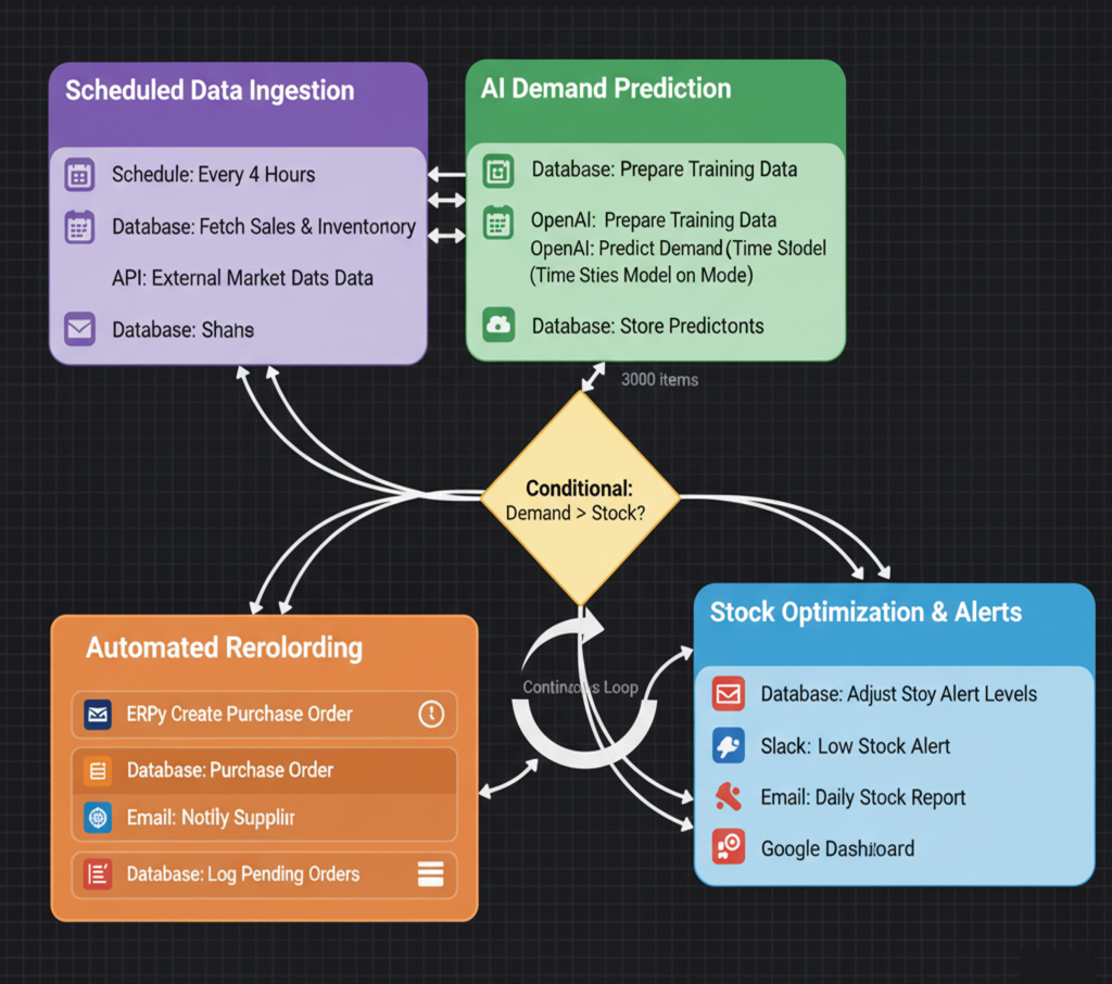 Agentes de IA que automatizan el inventario para empresas.